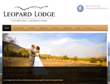 Tablet Screenshot of leopardlodge.co.za